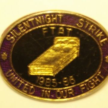 029914 Badge SILENTNIGHT STRIKE 1985-86  £10.00